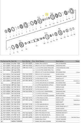 2.3. VİTES MASURA BİLYA PULU (7.00 MM)