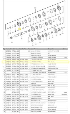 4.VİTES DİŞLİSİ 29 DİŞ