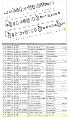 KAMALI MİL ARKA BİLYA ÇANAĞI (G 100)