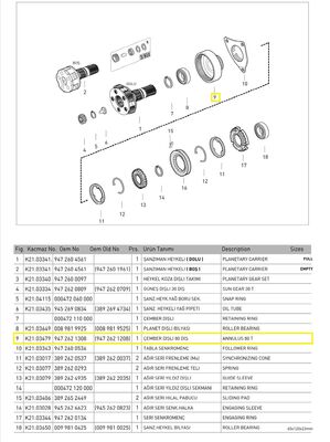 PLANET ÇEMBER DİŞLİ (G131/9)