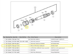 PRİZDİREK 3.VİTES DİŞLİ KARŞILIĞI (KL) - KAÇMAZLAR