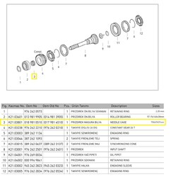 TAKVİYE DİŞLİSİ MASURA BİLYA - KAÇMAZLAR